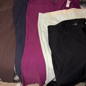 Lane Bryant Women's Pants in Black, Brown, Purple, Navy, and Mint. Size 28